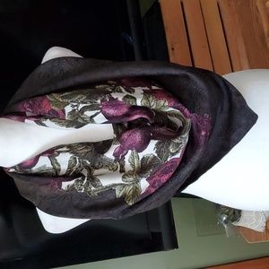 Silky Scarf with pomegranates!!